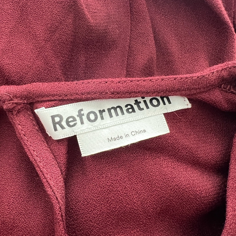 Reformation Gavin Dress, NWOT - Plum, size 6 - Picture 8 of 11